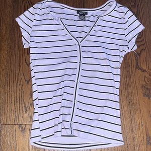 Purple striped top, small